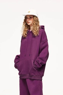 Colorful Y2K Retro Style Pullover Hoodie - Perfect for 90s and Grunge Outfits