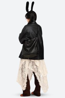 Fairy Grunge Lace Midi Skirt - Retro Y2K Fashion, 90s Style, Perfect for Y2K Outfits