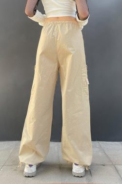 Fairy Grunge Y2K Parachute Pants - Retro Drawstring 90s Style
