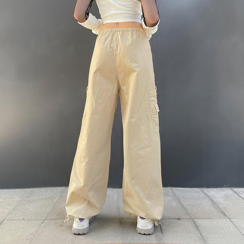 Fairy Grunge Y2K Parachute Pants - Retro Drawstring 90s Style