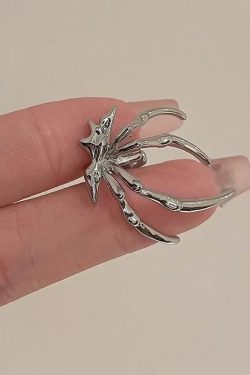 Gothic Y2K Spider Earcuff - Retro Grunge Style Accessory for 90s and Y2K Outfits