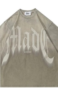 Grunge Y2K Fashion Extreme Tee - Retro 90s Style Douyin Dress Top
