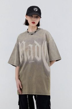 Grunge Y2K Fashion Extreme Tee - Retro 90s Style Douyin Dress Top
