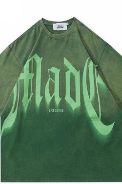 Grunge Y2K Fashion Extreme Tee - Retro 90s Style Douyin Dress Top