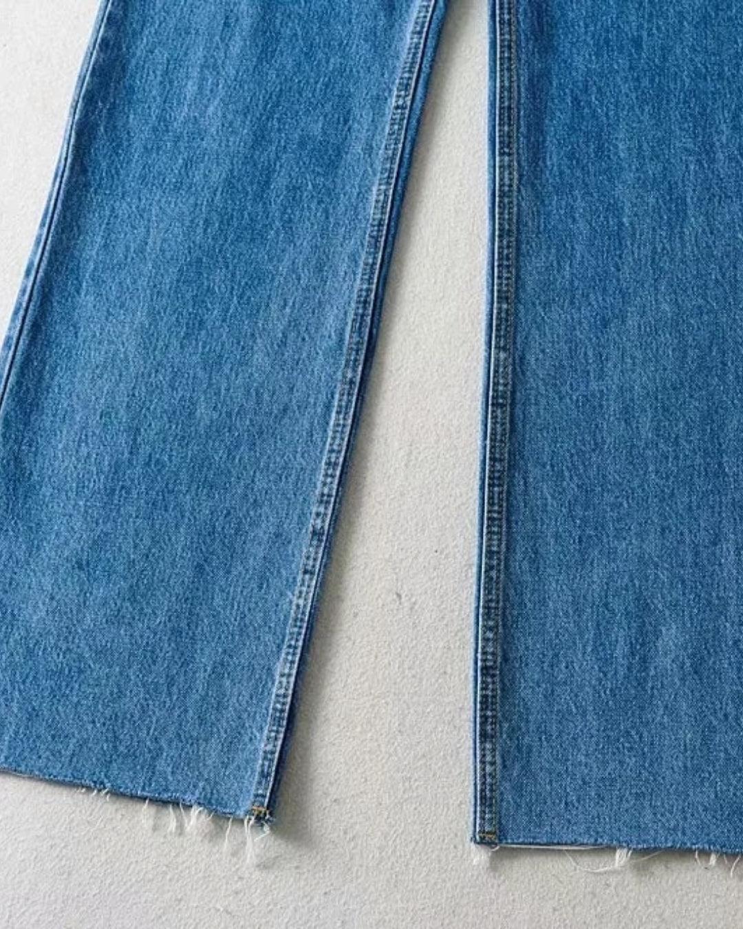 High Waist Retro Washed Y2K Jeans - Perfect for 90s and Y2K Fashion Outfits