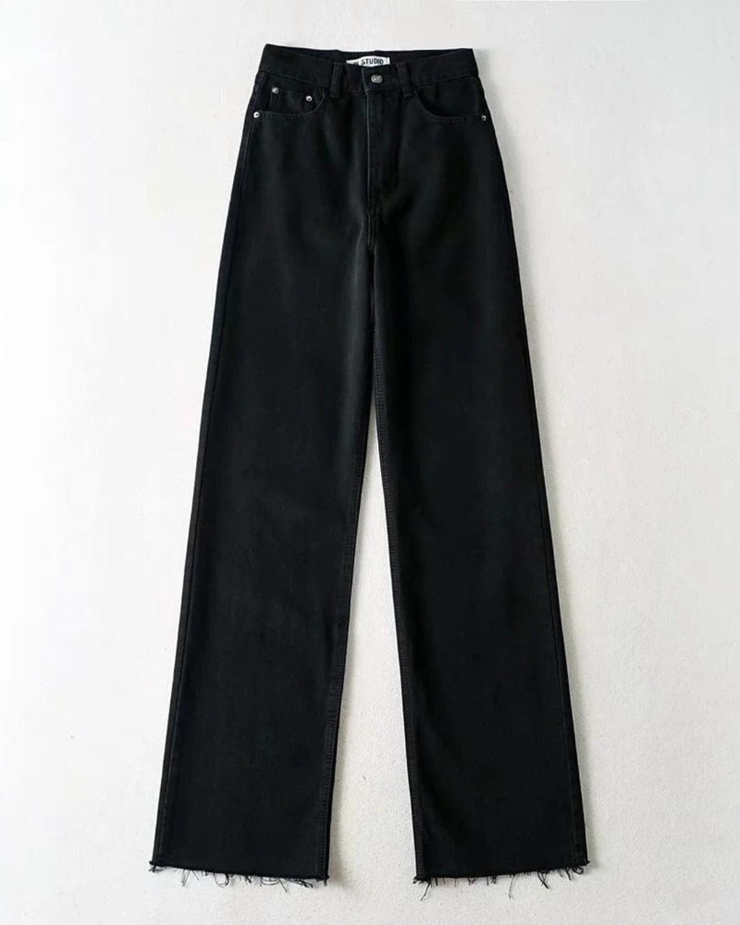 High Waist Retro Washed Y2K Jeans - Perfect for 90s and Y2K Fashion Outfits
