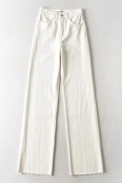 High Waist Retro Washed Y2K Jeans - Perfect for 90s and Y2K Fashion Outfits