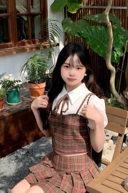 Kawaii Plaid Two Piece Set - Y2K Summer Outfits, 90s Fashion, Retro Style