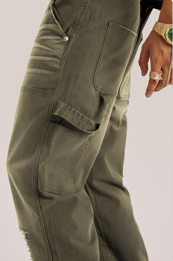Mid Rise Washed Distressed Y2K Jeans - Retro 90s Grunge Style