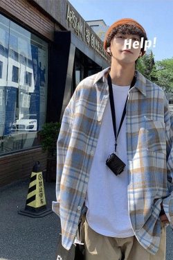 Retro 90s Plaid Flannel Shirt - Perfect for Y2K Grunge and Vintage Outfits
