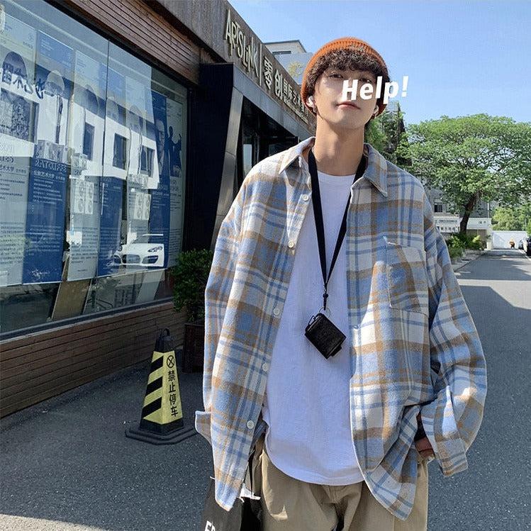 Retro 90s Plaid Flannel Shirt - Perfect for Y2K Grunge and Vintage Outfits