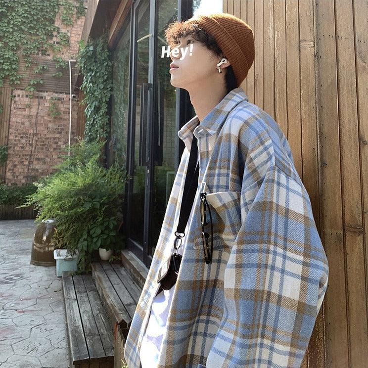 Retro 90s Plaid Flannel Shirt - Perfect for Y2K Grunge and Vintage Outfits