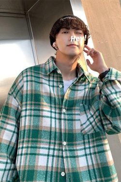 Retro 90s Plaid Flannel Shirt - Perfect for Y2K Grunge and Vintage Outfits