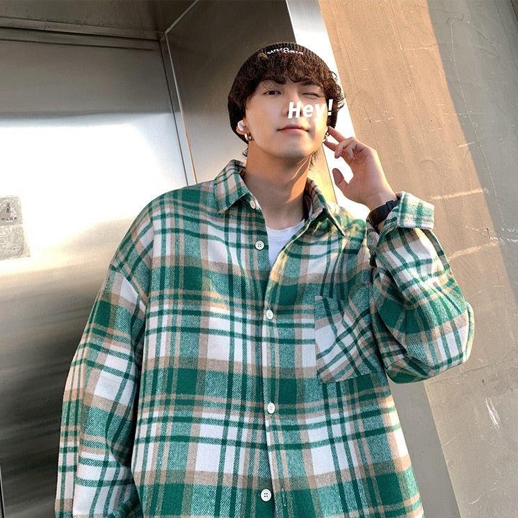 Retro 90s Plaid Flannel Shirt - Perfect for Y2K Grunge and Vintage Outfits