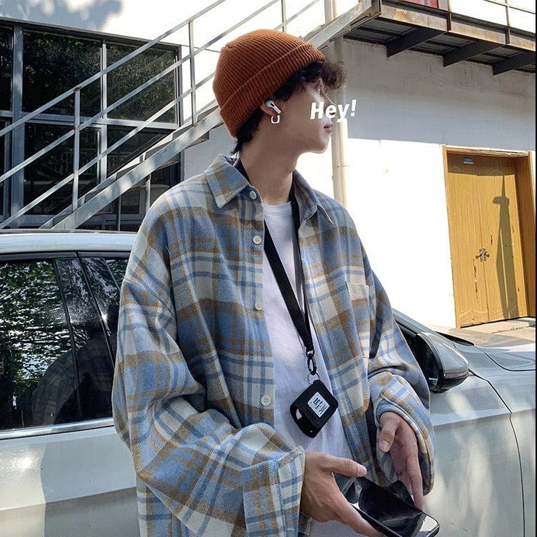Retro 90s Plaid Flannel Shirt - Perfect for Y2K Grunge and Vintage Outfits