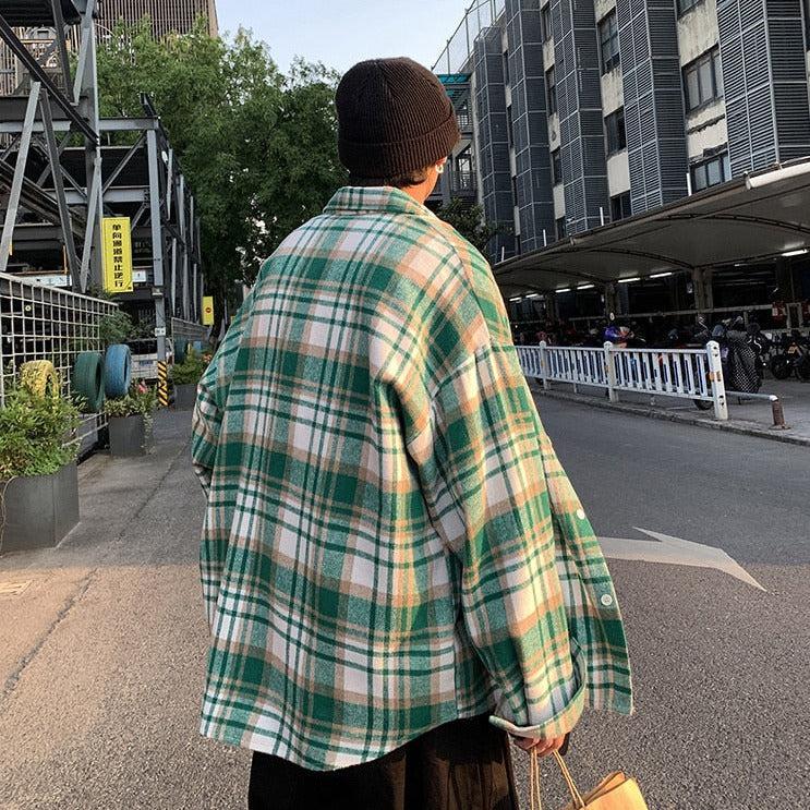 Retro 90s Plaid Flannel Shirt - Perfect for Y2K Grunge and Vintage Outfits