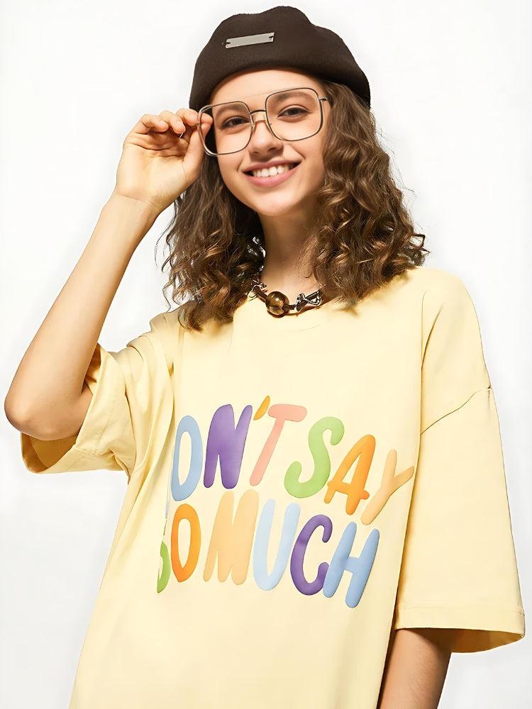 Retro Y2K 'Don't Say So Much' Tee - Perfect for 90s and Grunge Outfits