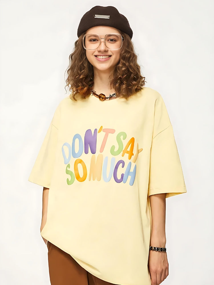 Retro Y2K 'Don't Say So Much' Tee - Perfect for 90s and Grunge Outfits