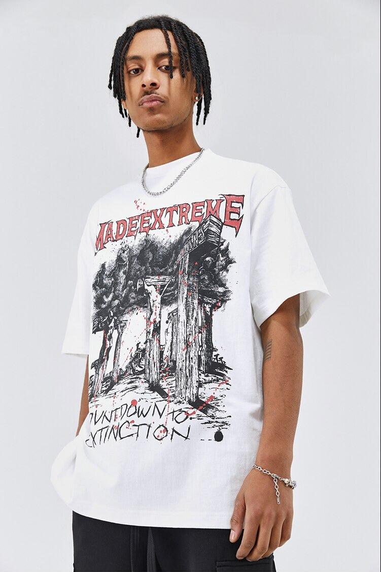 Retro Y2K Countdown to Extinction Tee - Perfect for 90s and Grunge Outfits