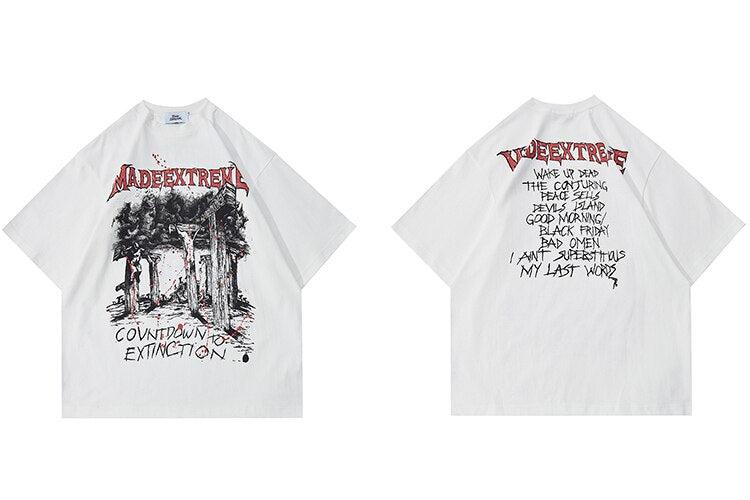 Retro Y2K Countdown to Extinction Tee - Perfect for 90s and Grunge Outfits