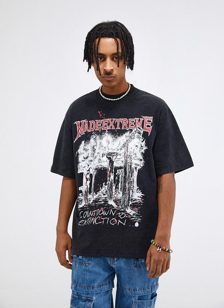 Retro Y2K Countdown to Extinction Tee - Perfect for 90s and Grunge Outfits