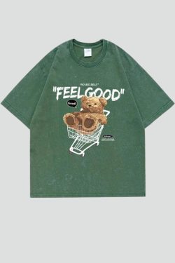Retro Y2K Feel Good Tee - Perfect for 90s and Grunge Outfits