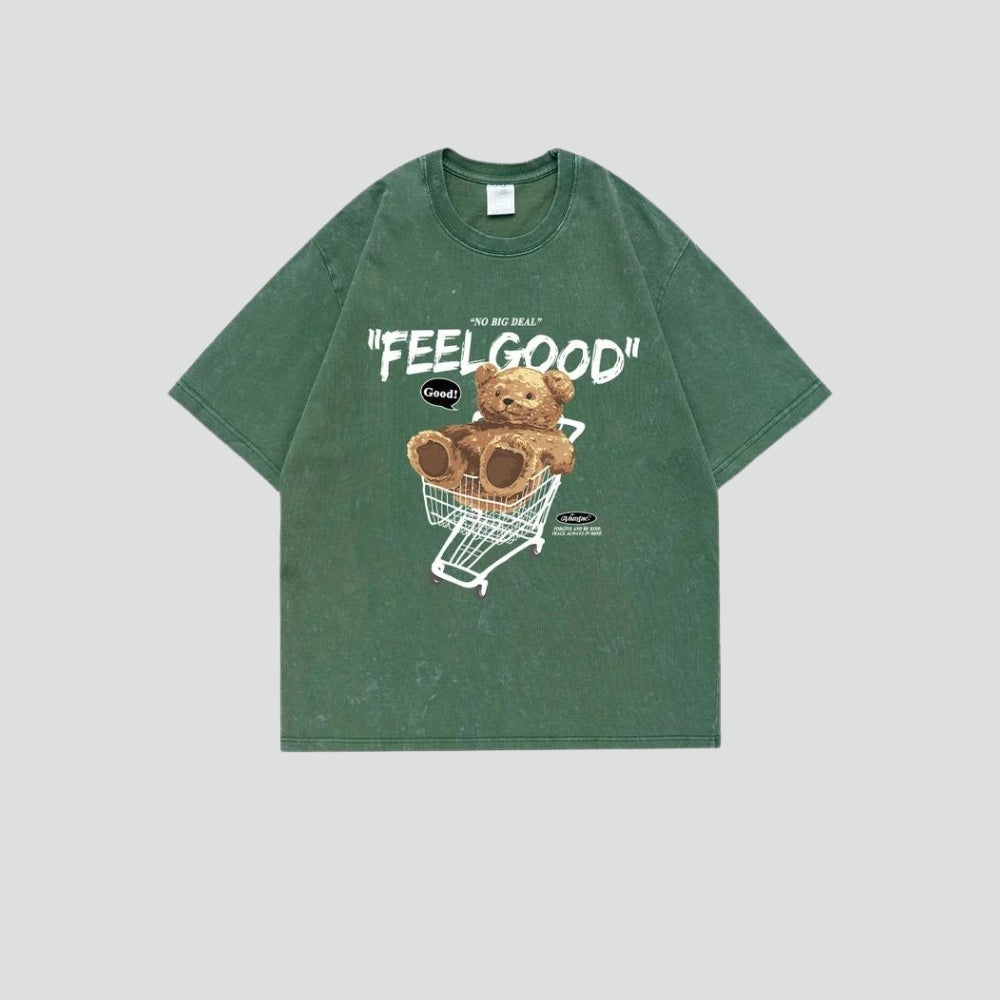 Retro Y2K Feel Good Tee - Perfect for 90s and Grunge Outfits