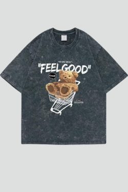 Retro Y2K Feel Good Tee - Perfect for 90s and Grunge Outfits