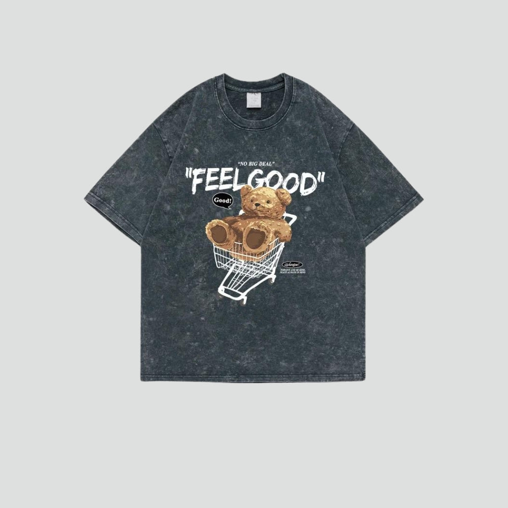 Retro Y2K Feel Good Tee - Perfect for 90s and Grunge Outfits