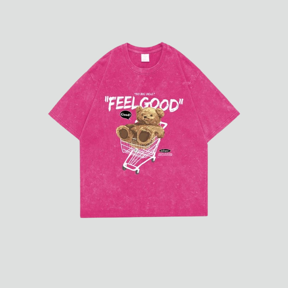 Retro Y2K Feel Good Tee - Perfect for 90s and Grunge Outfits