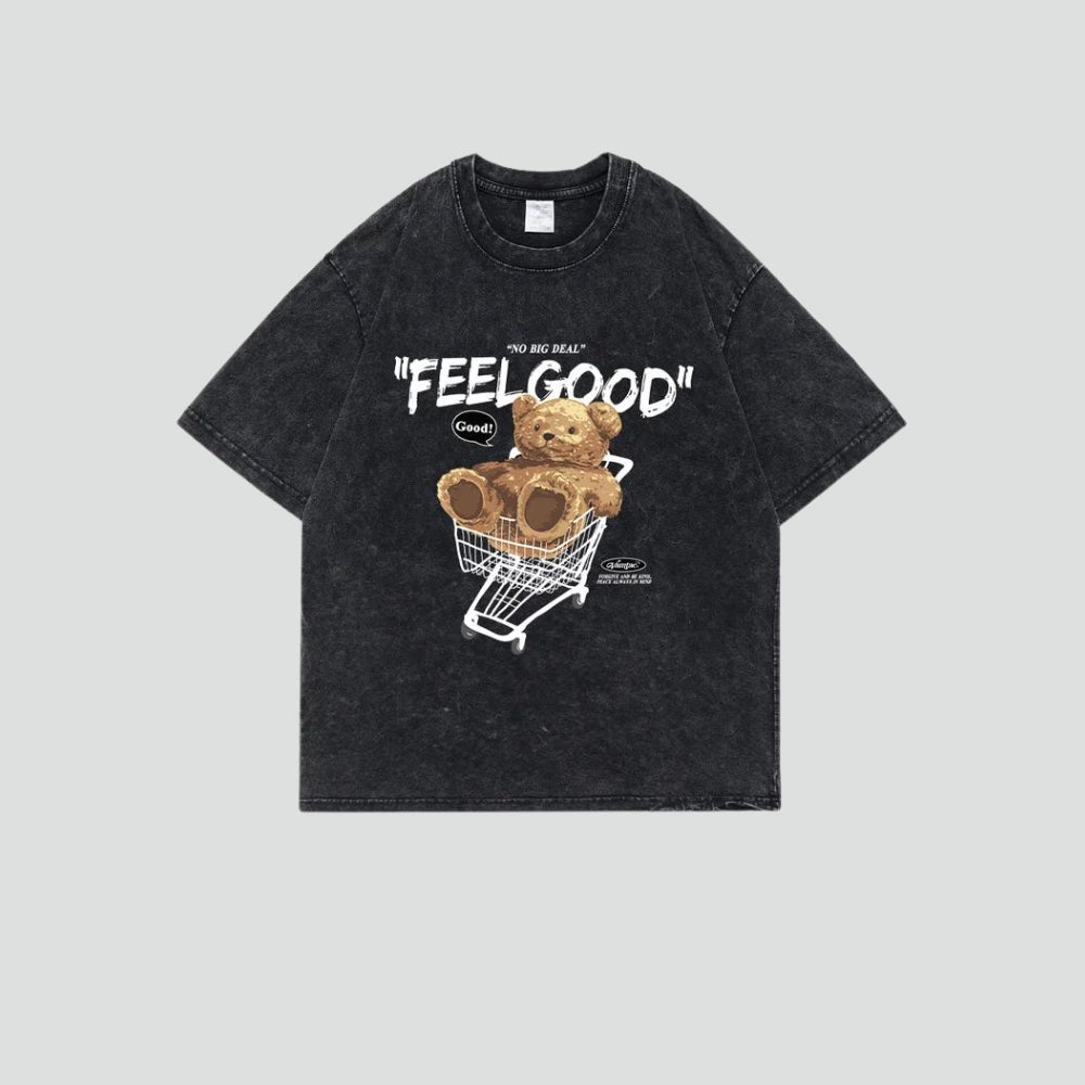 Retro Y2K Feel Good Tee - Perfect for 90s and Grunge Outfits