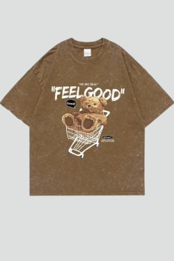 Retro Y2K Feel Good Tee - Perfect for 90s and Grunge Outfits