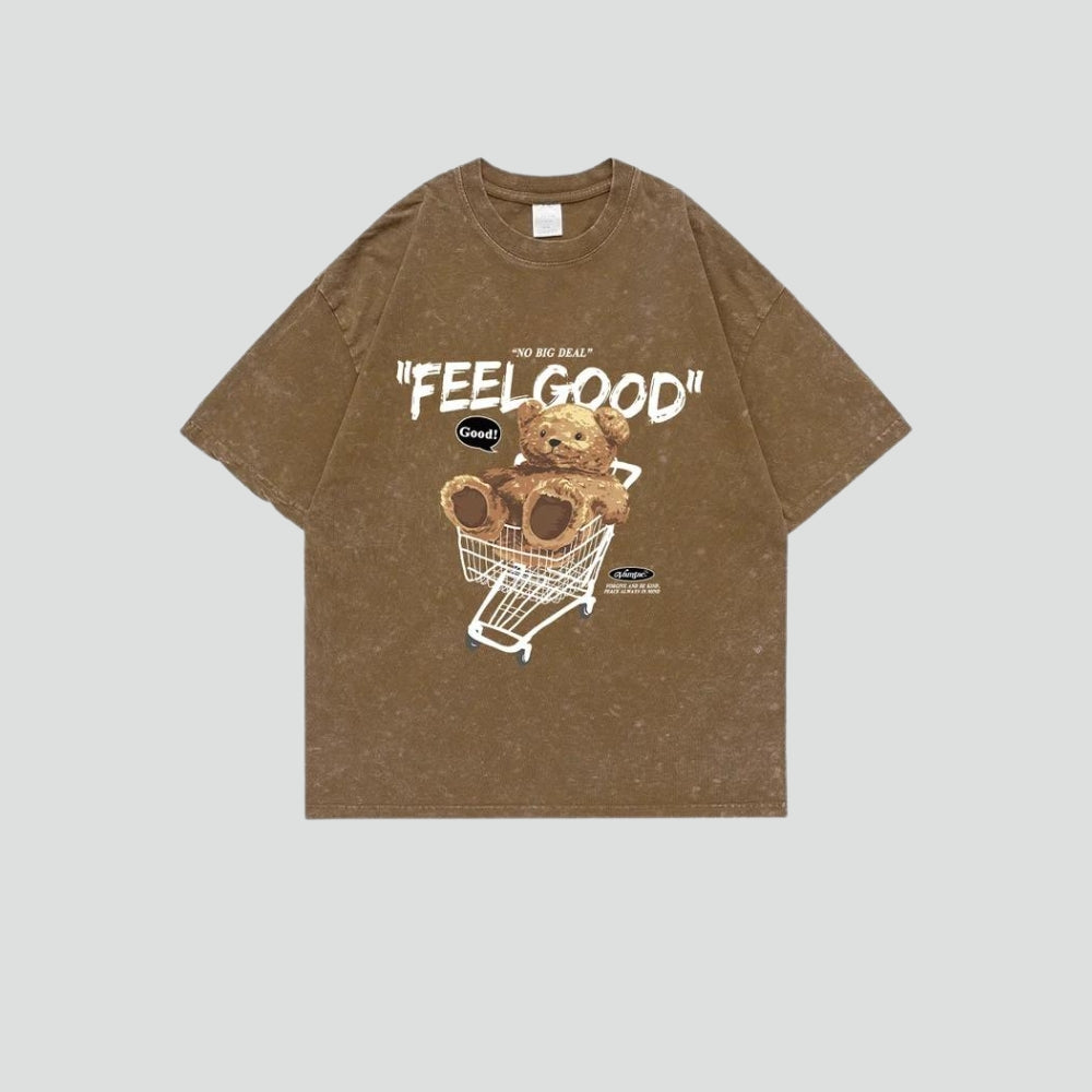 Retro Y2K Feel Good Tee - Perfect for 90s and Grunge Outfits