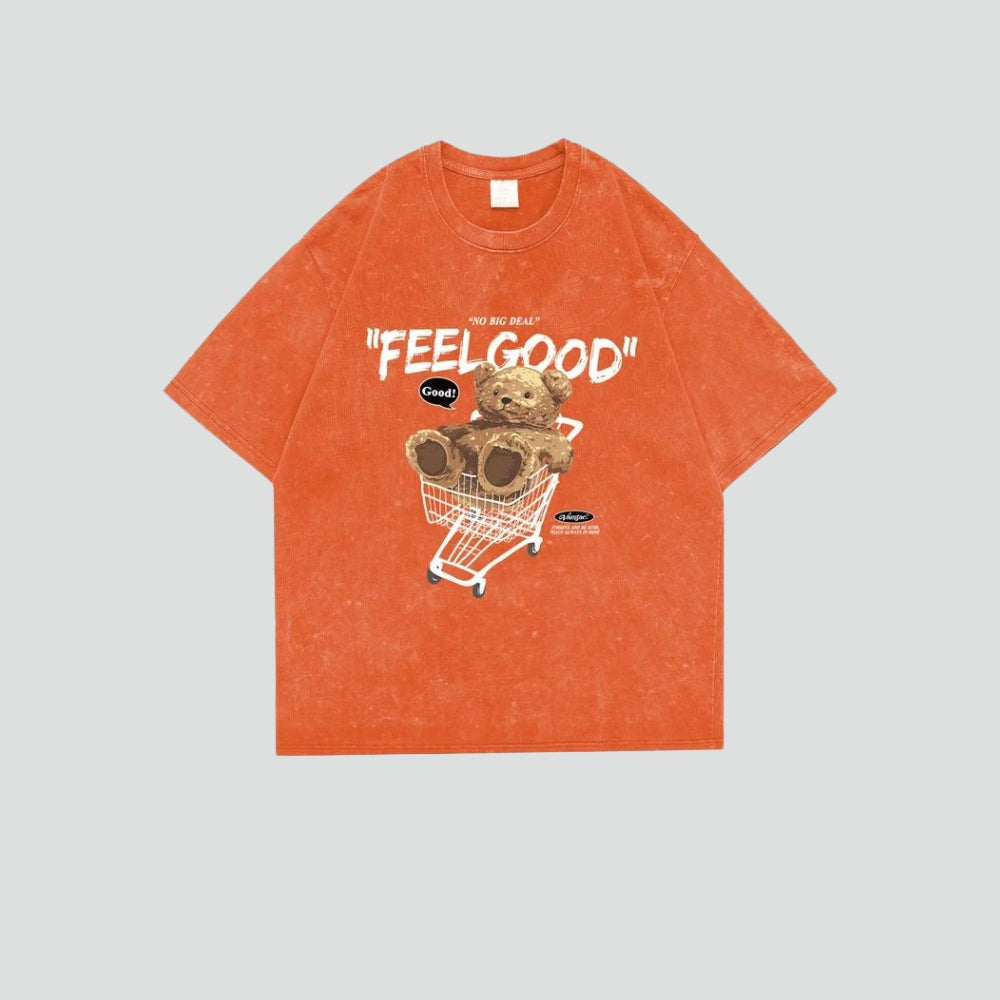 Retro Y2K Feel Good Tee - Perfect for 90s and Grunge Outfits