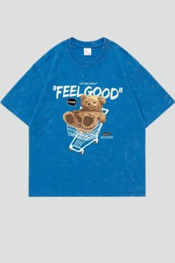 Retro Y2K Feel Good Tee - Perfect for 90s and Grunge Outfits