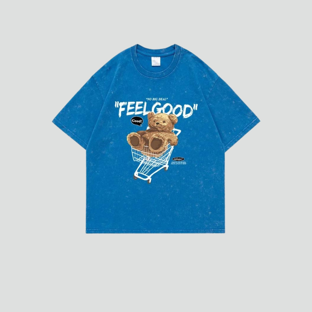 Retro Y2K Feel Good Tee - Perfect for 90s and Grunge Outfits