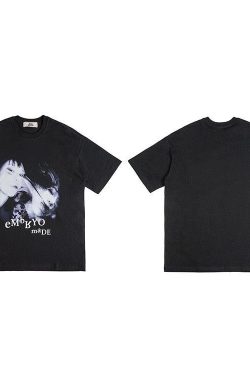 Retro Y2K Grunge Embryo Made Tee - Perfect 90s Fashion Statement