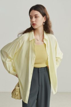 Retro Y2K Soft Color Shirt - Perfect for 90s and Grunge Outfits