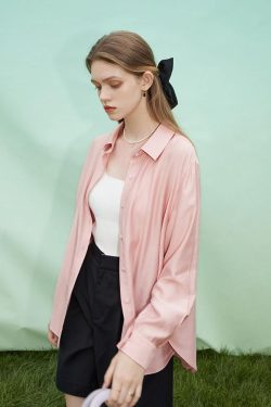 Retro Y2K Soft Color Shirt - Perfect for 90s and Grunge Outfits
