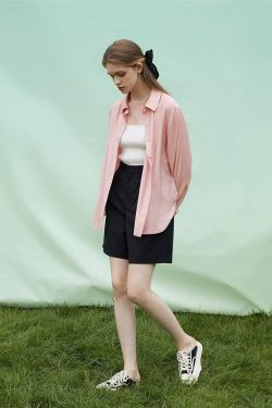 Retro Y2K Soft Color Shirt - Perfect for 90s and Grunge Outfits
