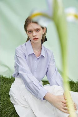 Retro Y2K Soft Color Shirt - Perfect for 90s and Grunge Outfits