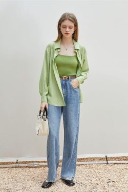 Retro Y2K Soft Color Shirt - Perfect for 90s and Grunge Outfits