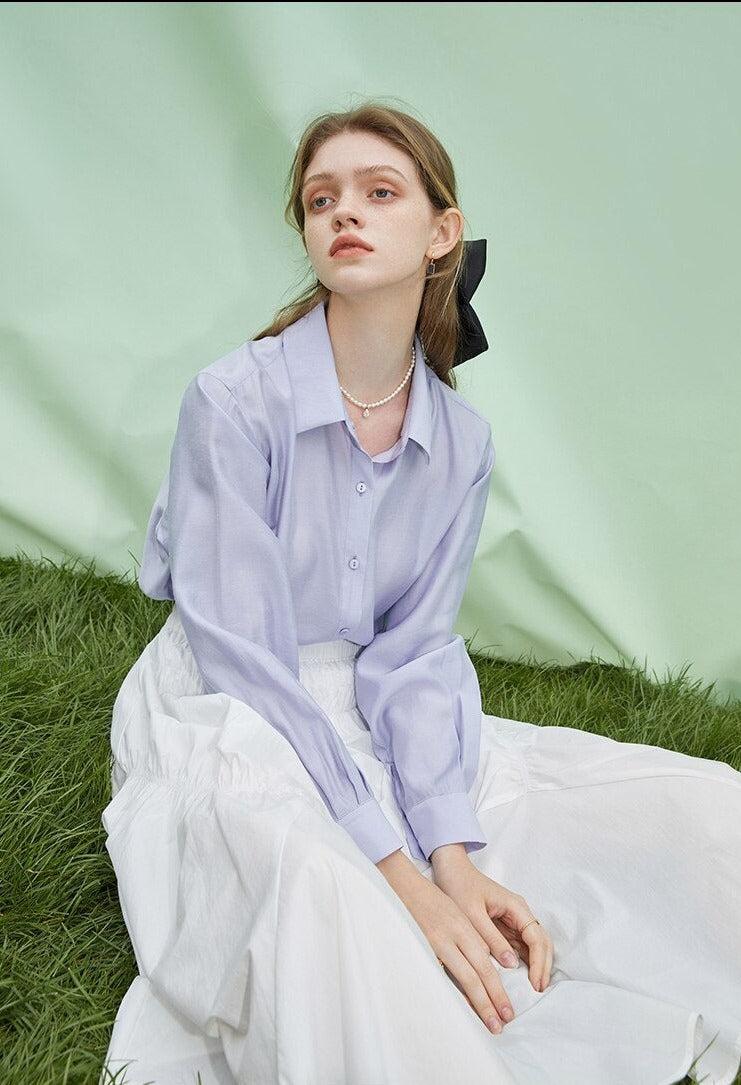 Retro Y2K Soft Color Shirt - Perfect for 90s and Grunge Outfits