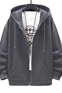 Retro Y2K Zip-Up Hoodie - Casual 90s Fashion for Women