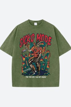 Travis Scott Sicko Mode Tee - Retro Y2K Fashion, 90s Grunge Style, Perfect Y2K Outfit