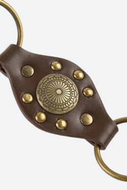 Vintage Ethnic Buckle Belt - Perfect for Y2K and 90s Retro Fashion