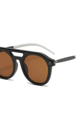 Vintage Oval Sunglasses - Retro Y2K Fashion, 90s Grunge Style, Perfect for Y2K Summer Outfits