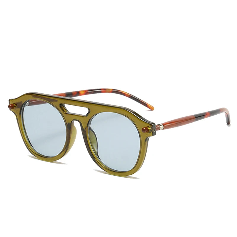 Vintage Oval Sunglasses - Retro Y2K Fashion, 90s Grunge Style, Perfect for Y2K Summer Outfits