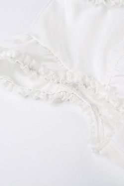 Y2K Coquette Lace Up Cap Sleeve Top - Retro 90s Fashion Style