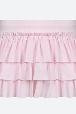 Y2K Coquette Layered Bow Mini Skort - Retro 90s Fashion Grunge Outfit